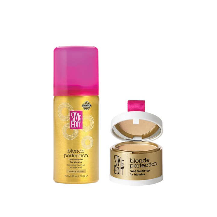 Style Edit - Vente Coloration pour cheveux - Duo de Voyage Blonde : Poudre de Retouche et Anticernes Format Voyage2