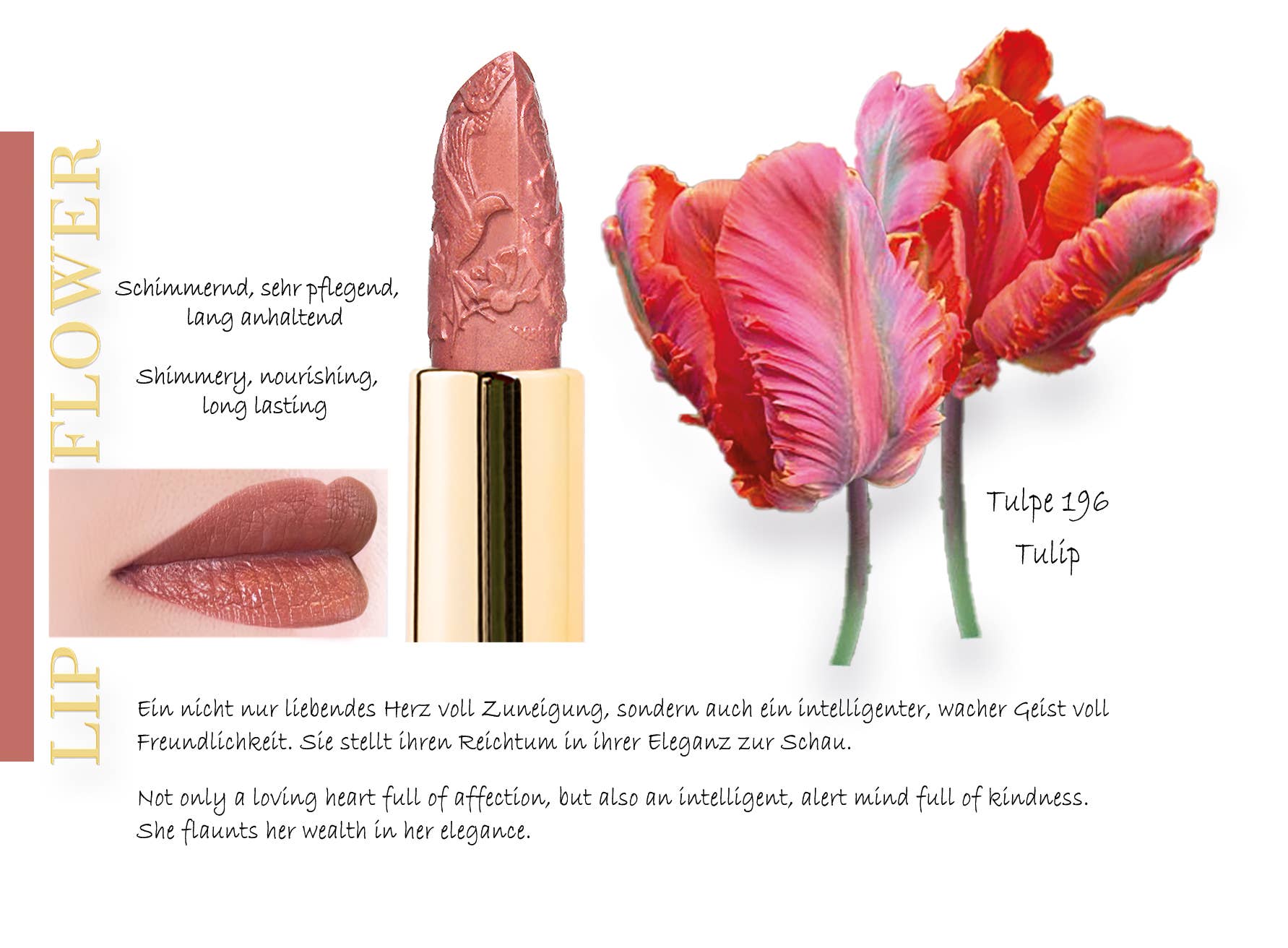 Bio Makeup - Wholesale Lipstick - Lip Flower Lipstick Tulip 196 VEGAN, ORGANIC3