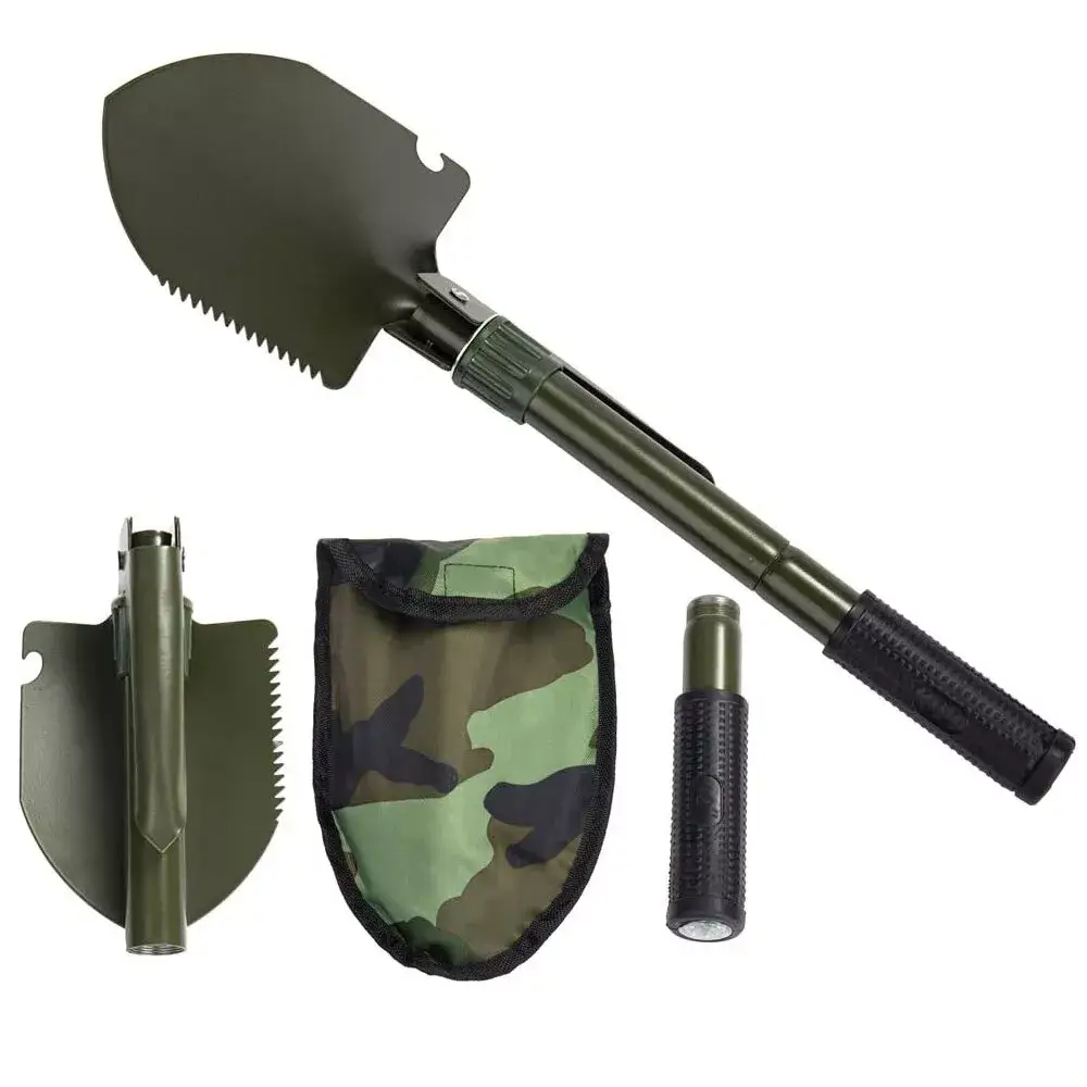 Tsyware - Wholesale Garden Tool - Mini Foldable Military Folding Shovel 7-in-1 Multi-Function9