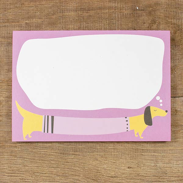 Bow & Hummingbird - Venta al por mayor Libretas - Bloc de notas Dreaming Dachshund0