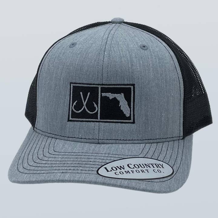 Florida Hooks Heather/Black Hat for wholesale by Riverbed Threads