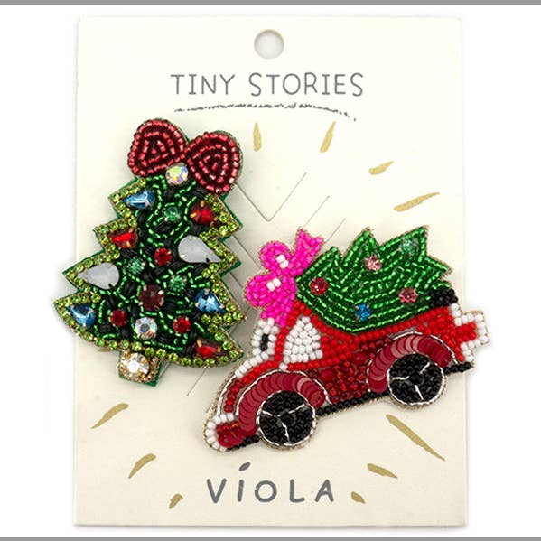 Seed Bead Pins voor kerstboom en vrachtwagen, ideaal voor rugzakken, hoeden, jassen, enz. voor wholesale door What's Hot