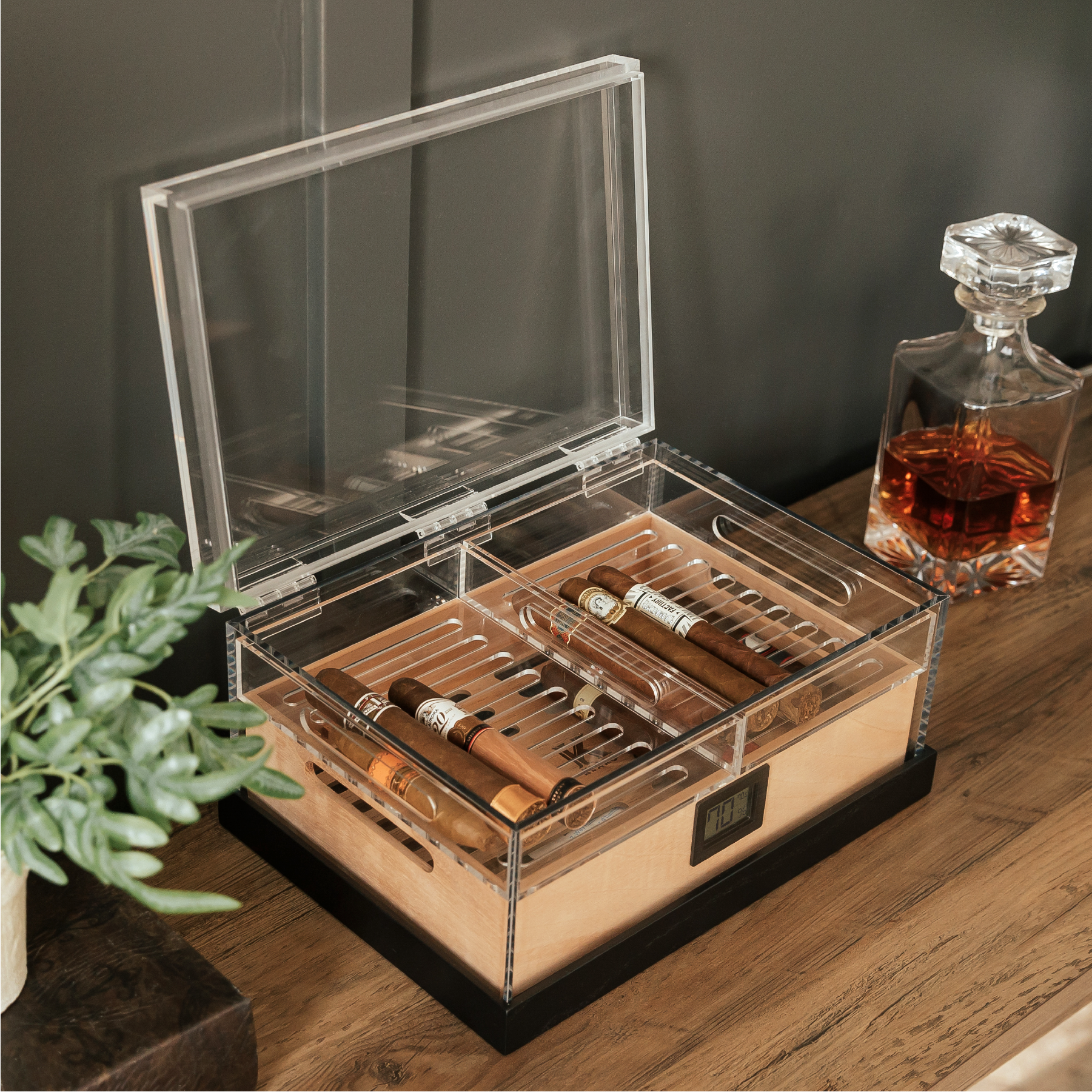 Case Elegance – Acessórios de humidor/charutos por atacado – Felix Pro Tupperdor - Humidor Acrílico10