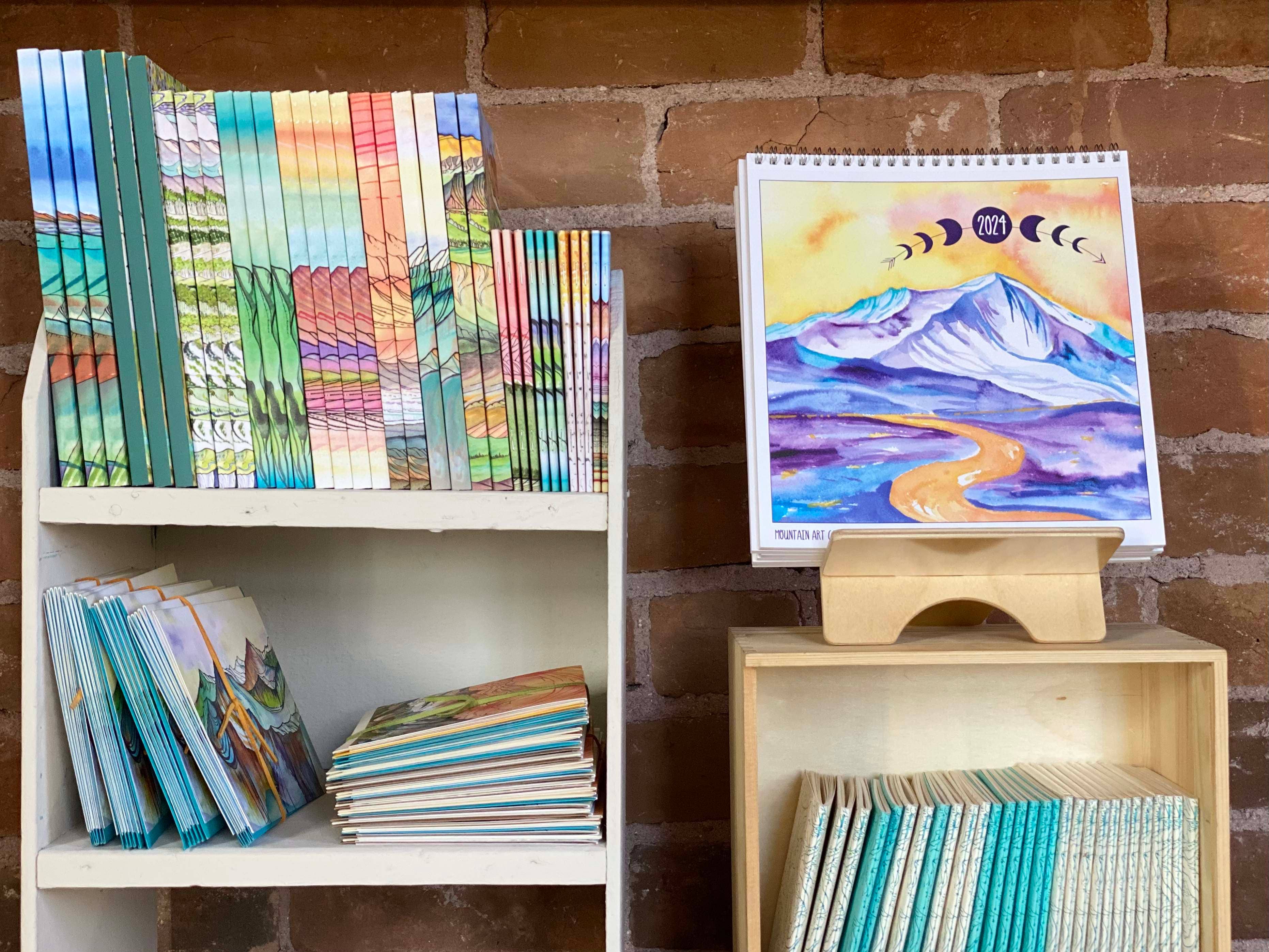 Sarah Uhl - Wholesale Notebook - Mountain Art Notebook : Glass Mountain4