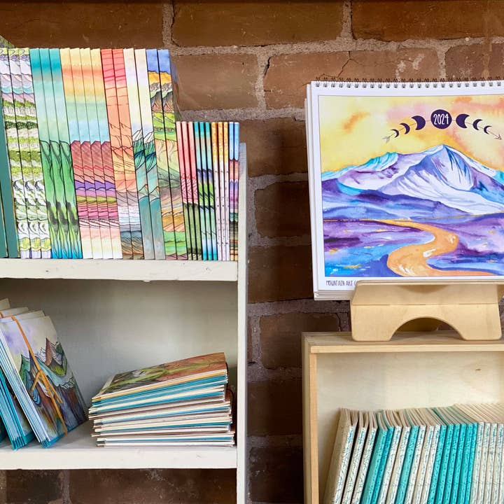 Sarah Uhl - Wholesale Notebook - Mountain Art Notebook : Glass Mountain4