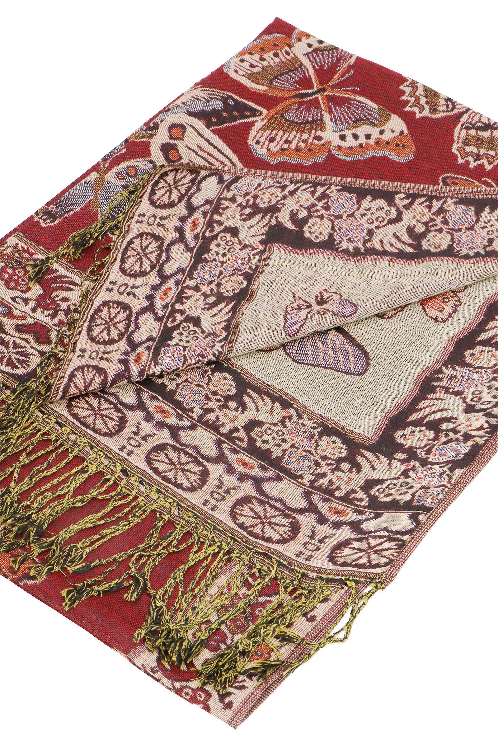 ASSORTED Bohemian Floral Butterfly Pashmina Shawl for wholesale on Faire8