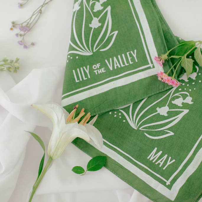 Dyeraid - Vente Bandana – femme - Le muguet Bandana3