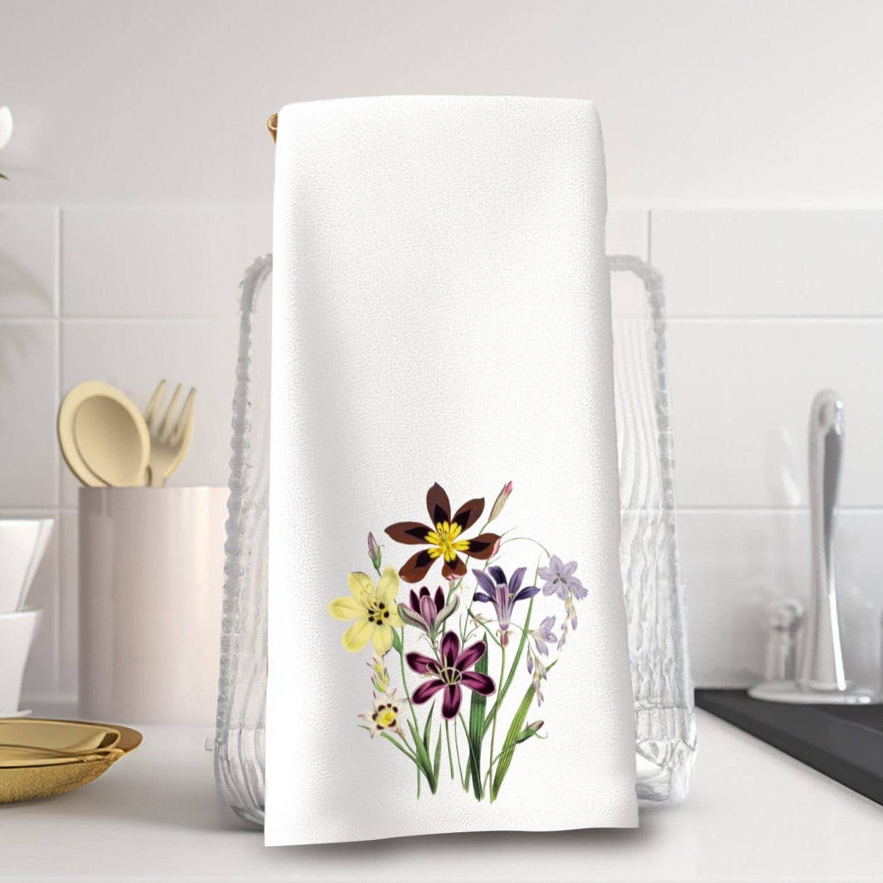 Fernville Creations - Wholesale Hand Towel - Wildflower Floral Hand Towels for Bath and Kitchen7