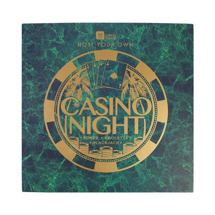 Talking Tables USA - Wholesale Board Game - Casino Night Game Kit | Board Game | Fathers Day Gifts |