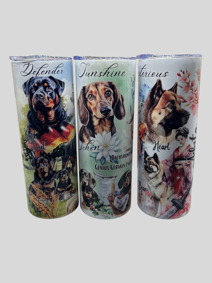 Dog Breeds From Around The World 20 oz Hot/Cold Tumblers for wholesale by The Community Corner SCV