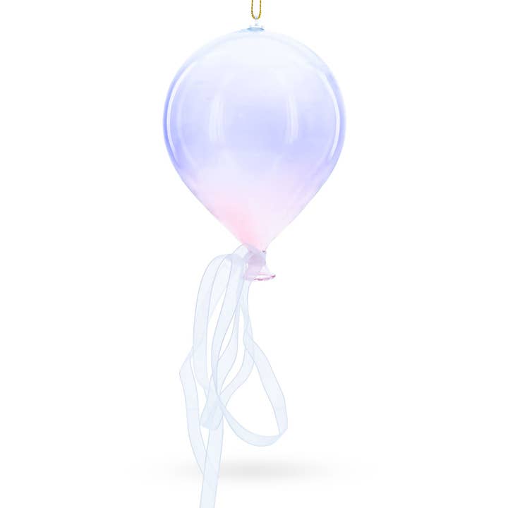 BestPysanky - Vente Objets de décoration - Ornement de Noël en verre en forme de ballon ciel iridescent1
