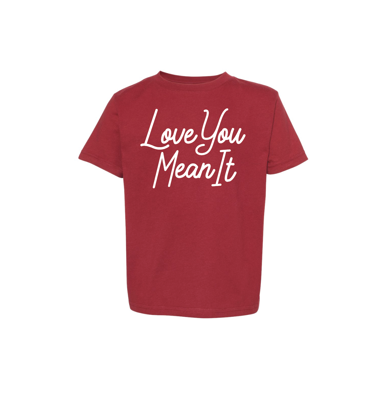 Heather Red + White Hou Van Je Echt T-Shirt voor groothandel op Faire1
