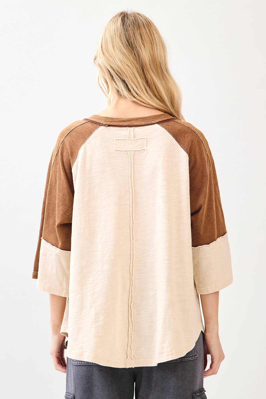 mittoshop – wholesale Tunic – Women’s – PEACE SIGN PATCH MINERAL WASH TOP2