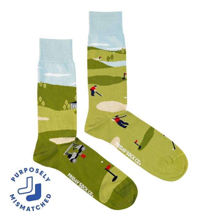 Friday Sock Co. - Wholesale Socks - Men's - Men's Golf Scene Socks0