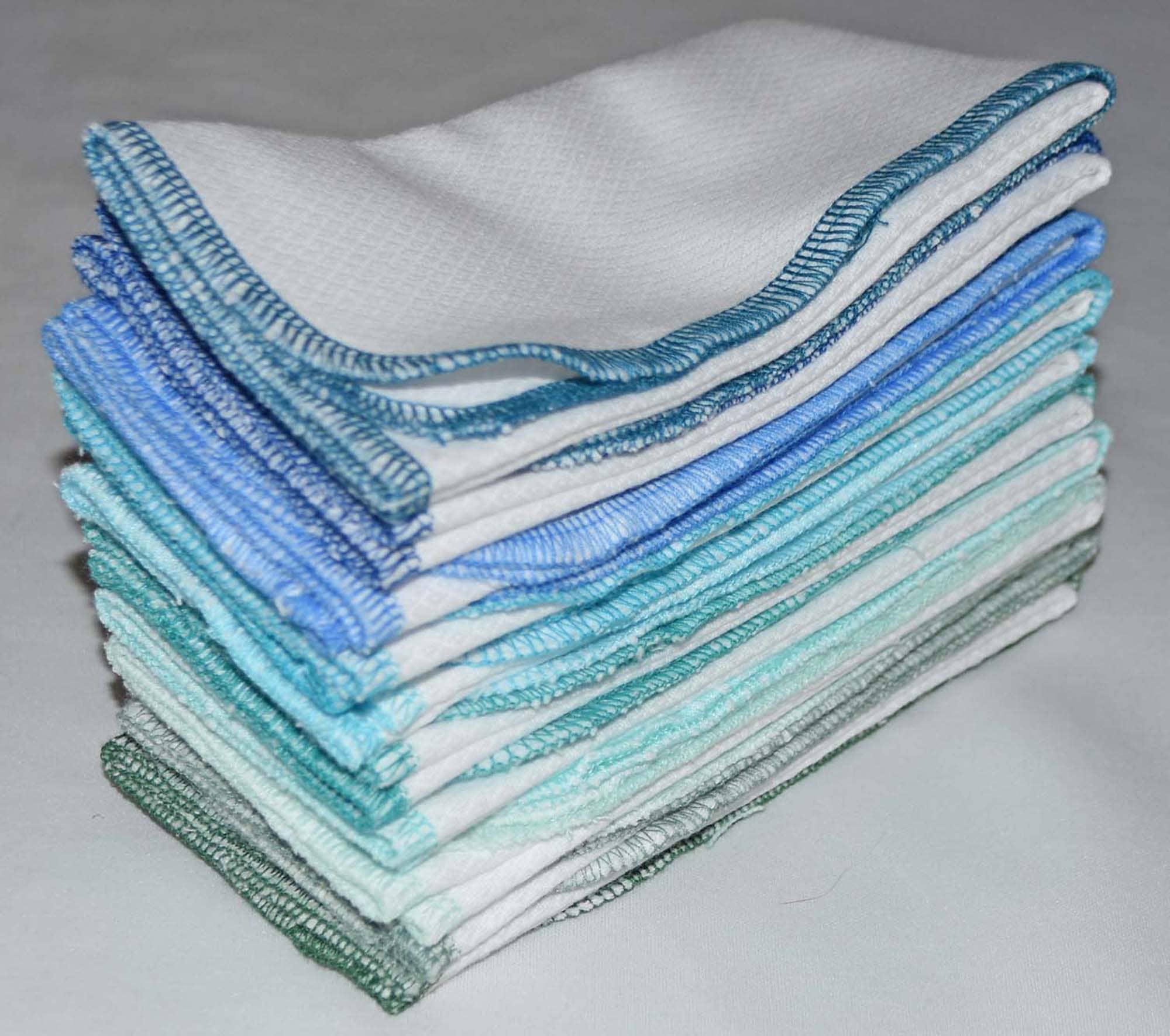 Ginas Soft Cloth Shop - Wholesale Dishcloth - White Birdseye - 11x12 Paperless Unpaper Towels 1 Ply2