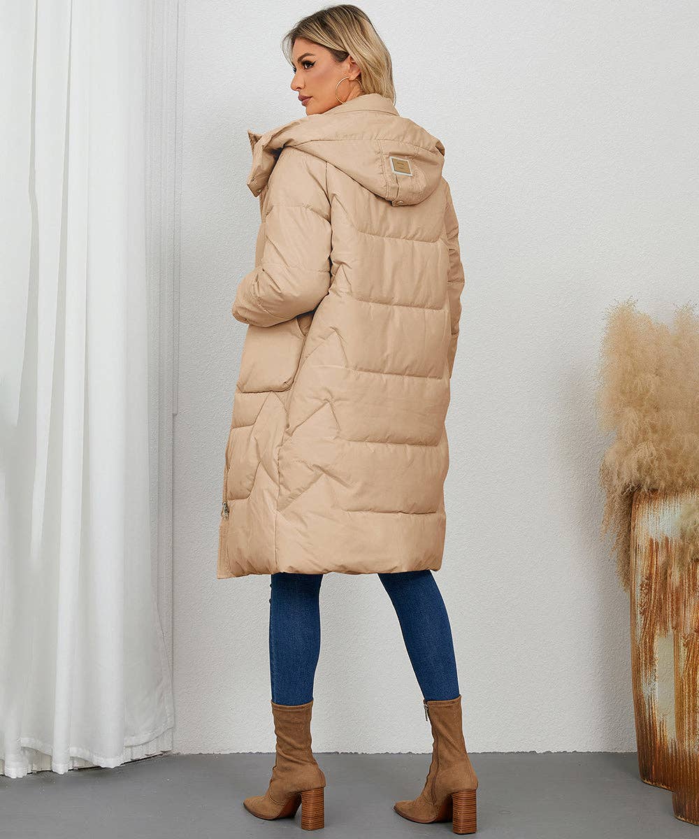 Aria Romance - Wholesale Coat - Women's - Quilted Longline Puffer Coat13