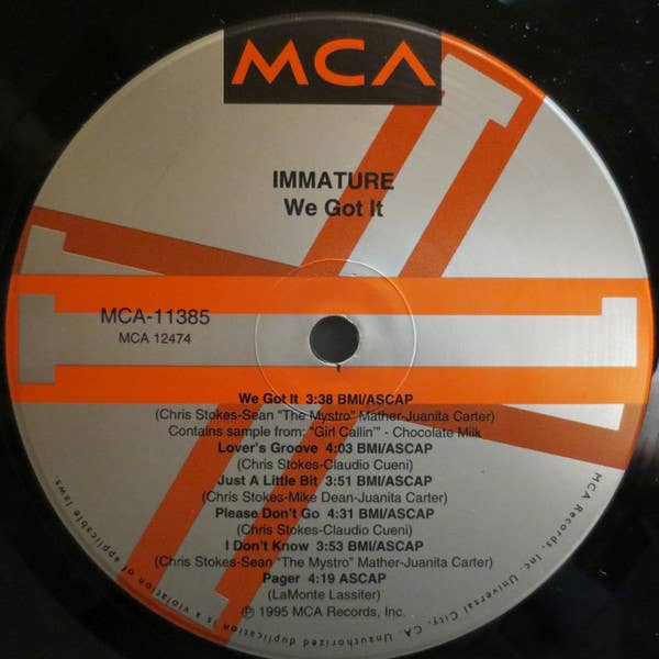 Real Retro - Wholesale Music CD/Vinyl - IMMATURE We Got It Vinyl Record2