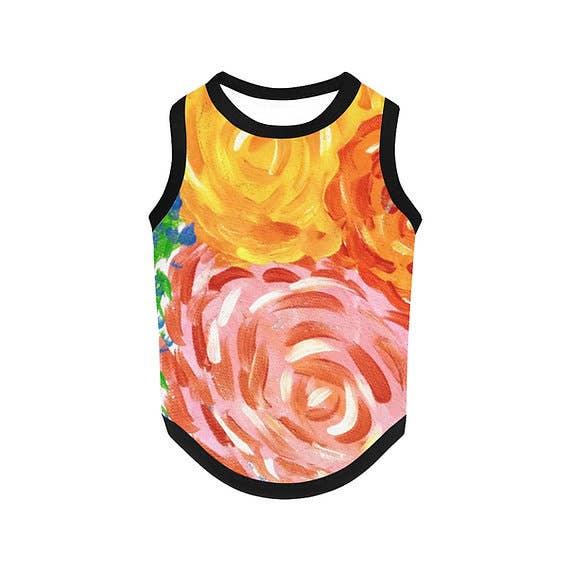 Blossom Pet Tank Top for wholesale by Off the Canvas Collection, LLC