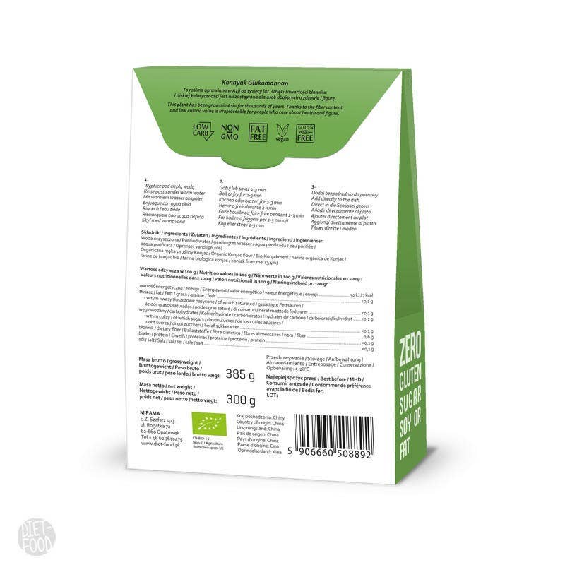 Diet Food - Wholesale Pasta - Bio Shirataki Konjac Pasta Noodles 385 g2