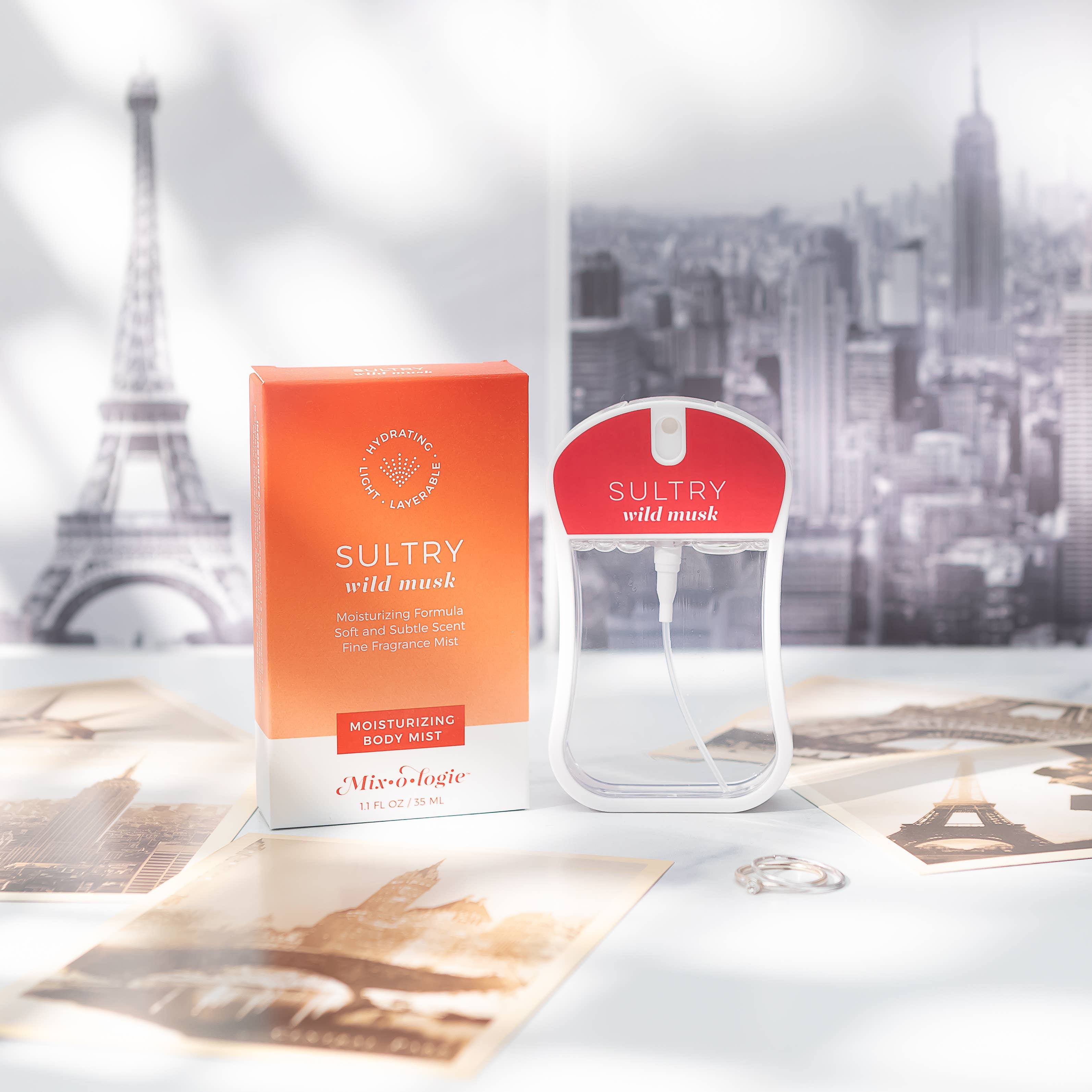 Mixologie - Wholesale Face & Body Mist/Water - Sultry (wild musk) | Moisturizing Body Mist (35 mL)