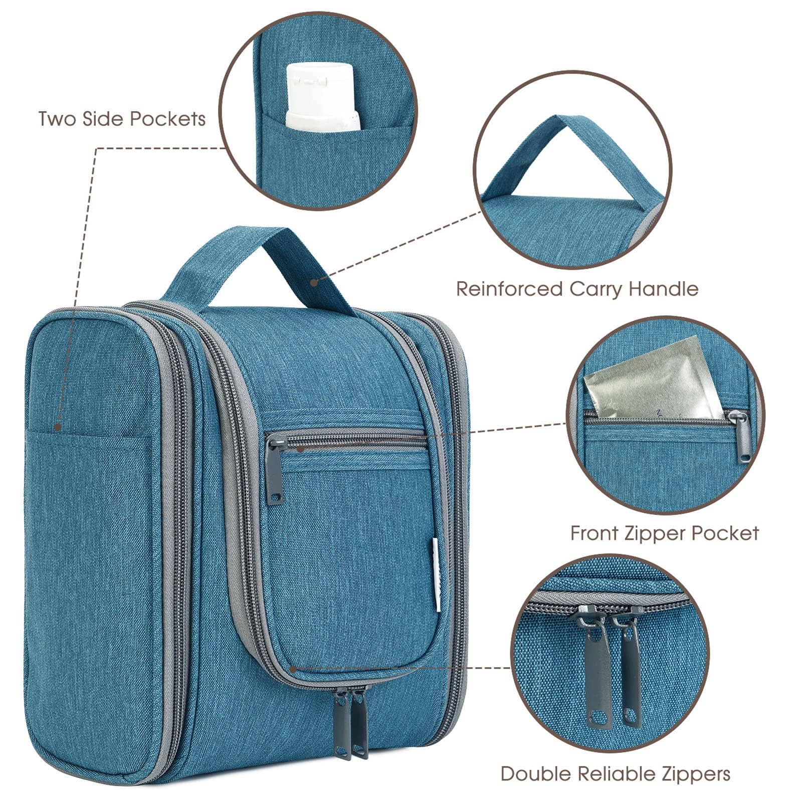 wandf - Wholesale Toiletry Bag - Women's - Hanging Travel Toiletry Cosmetic Bag for Women15