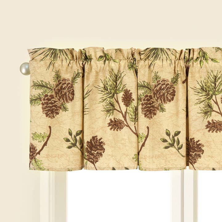 C&F Home - Wholesale Valance - Woodland Retreat Pinecone Valance