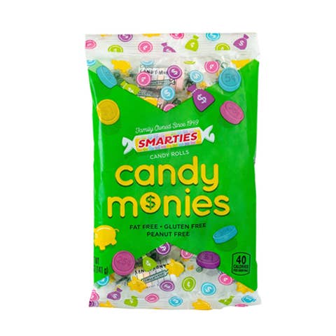 Smarties® Candy Monies 5 oz. bag - case of 8 bags for wholesale by Smarties