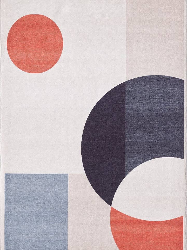 Geometric Zen Modern Washable Rug - MDJ002 for wholesale by JUSTRUG