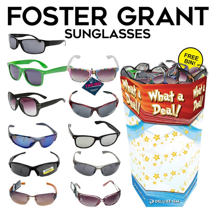 Deluxe Import Trading – wholesale Solglasögon - Unisex – 300 st Foster Grant solglasögonställ