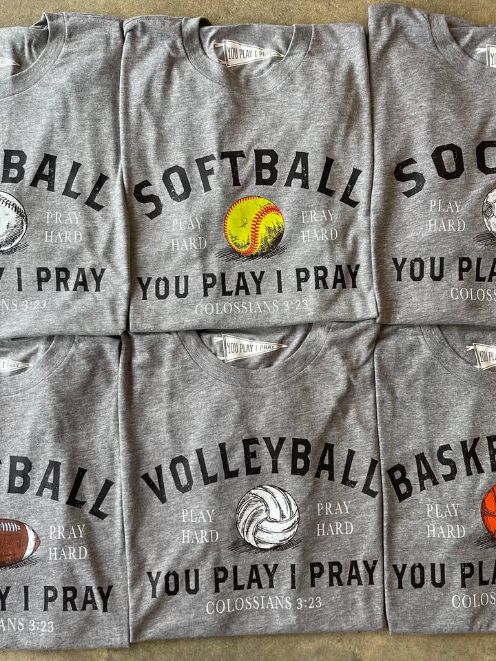 All Sports Gameday Tee | Sports Mom Shirt for wholesale by You Play I Pray