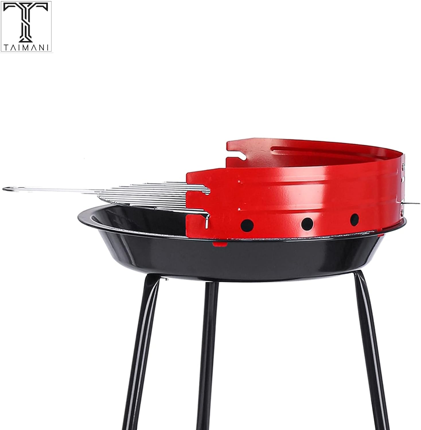 My Wholesale Warehouse - Wholesale Outdoor Grill Tools - Generise Portable Round Chargrill BBQ Grill Set6