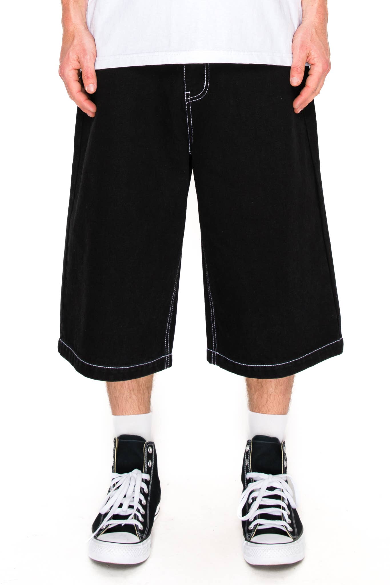 Victorious - Wholesale Shorts - Men's - DS2114 Ultra Baggy Y2K Denim Jorts4