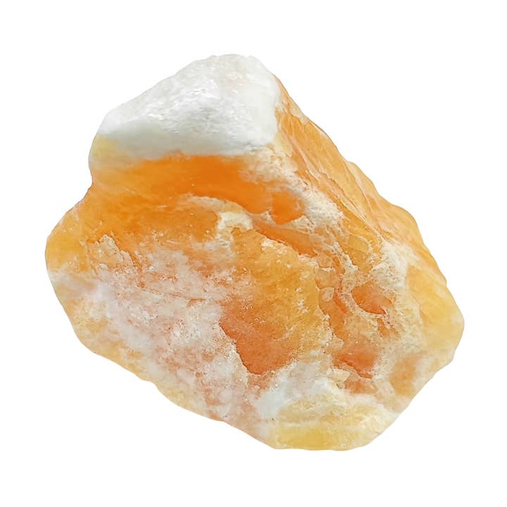 Stone -Orange Calcite -Rough -Extra Large for wholesale by Arômes & Évasions