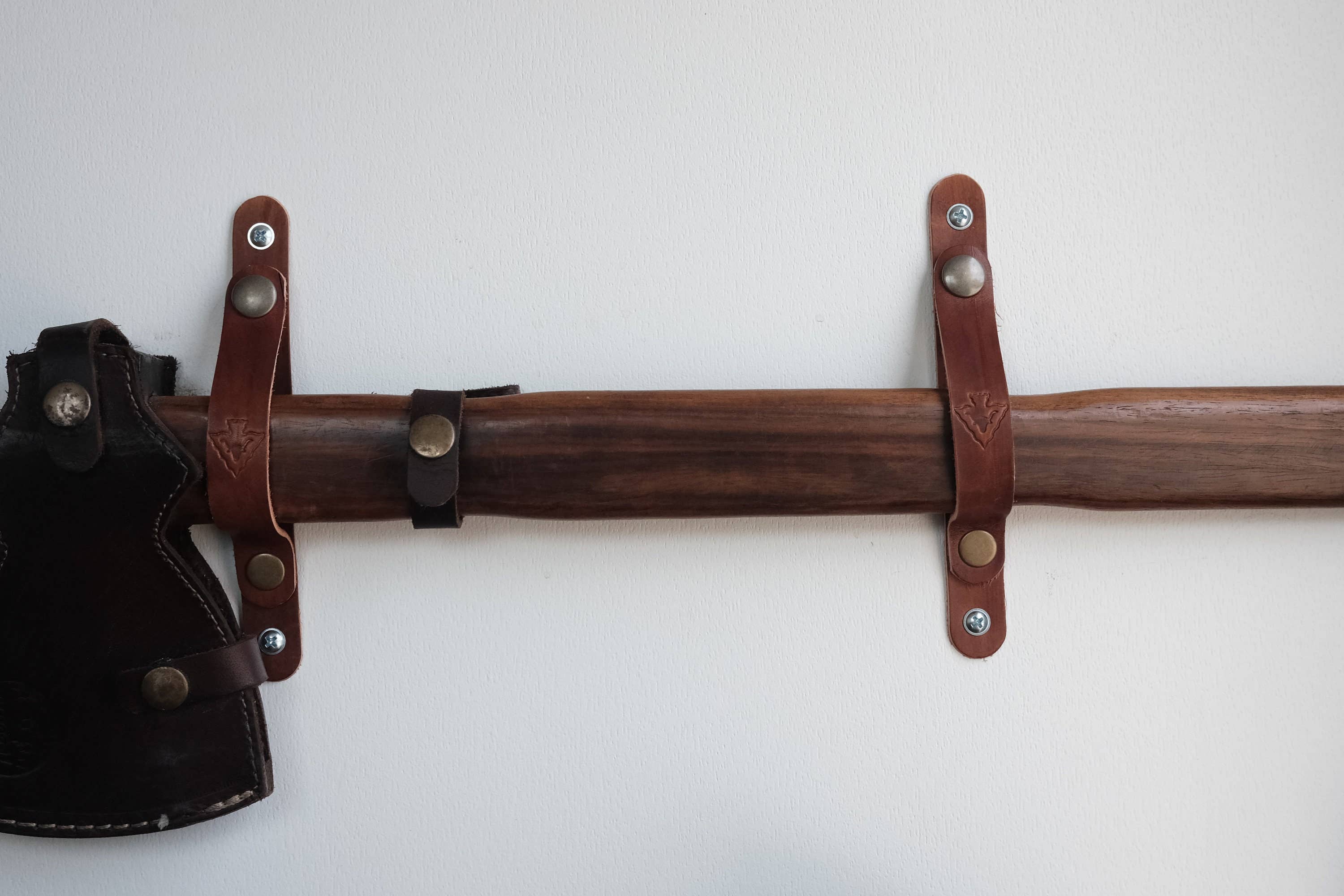 Small Truck Campers - Wholesale Wall Hook - Leather Axe Display/Holder5