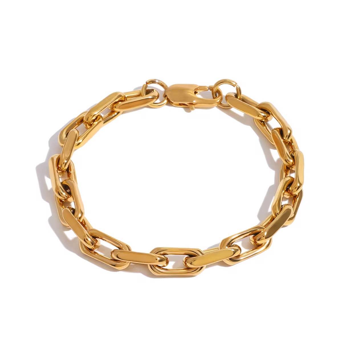 Savvy Bling - Wholesale Link & Chain Bracelet - Gold and Pearl Stacking Bracelets –Water-Resistant1