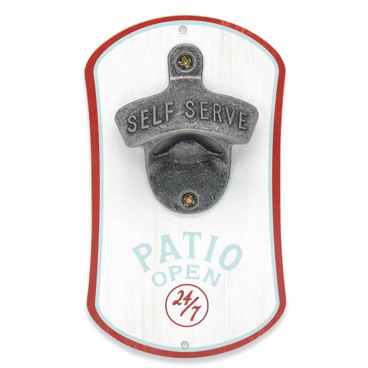 Patio Open 24/7 Wall Bottle Opener for wholesale by Open Road Brands, LLC