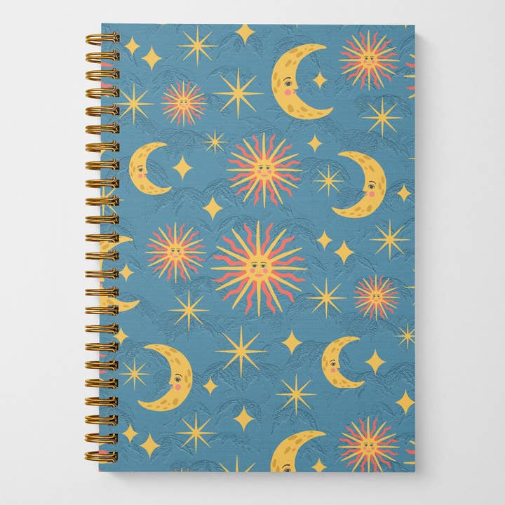 Lucid Moon Studio, LLC - Wholesale Notebook - Sun and Moon Eco-Friendly Spiral-Bound Notebook