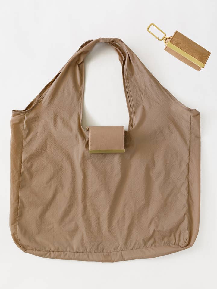 keote - keychain tote - caramel for wholesale by k e o t e