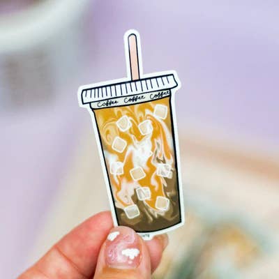 Kalter Kaffee - Premium-Aufkleber für den Großhandel von Candid Society