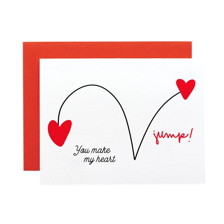 Carte Tu Fais Bondir Mon Cœur pour la vente par Ink Paper Crafts