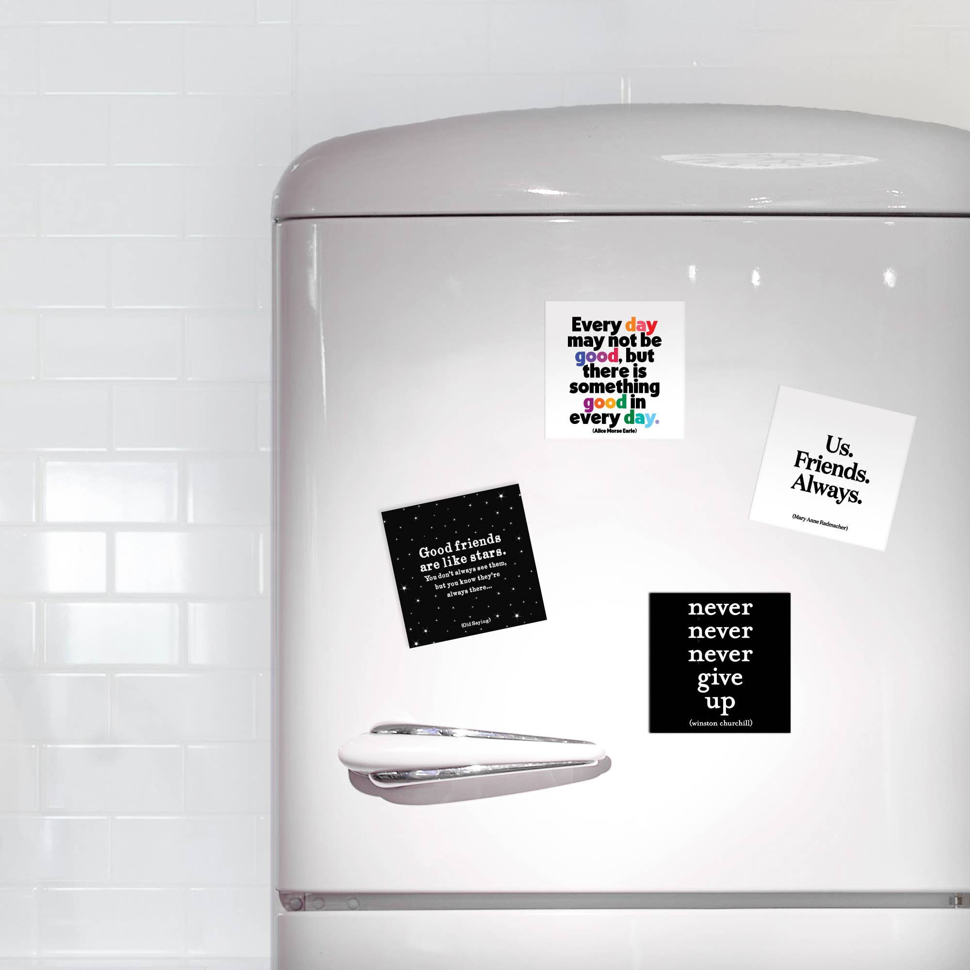 Quotable - Wholesale Magnet - Magnets - M93- Never Give Up (Winston Churchill)1