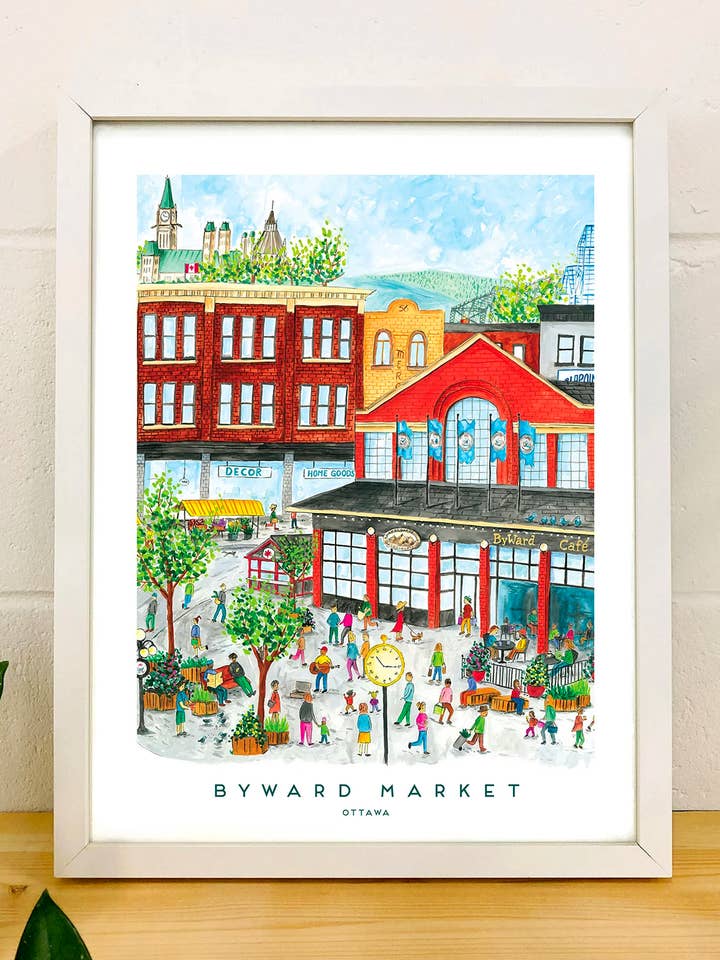 Ottawa Byward Market 12x16 Udskriv for engroshandel hos The Paperhood