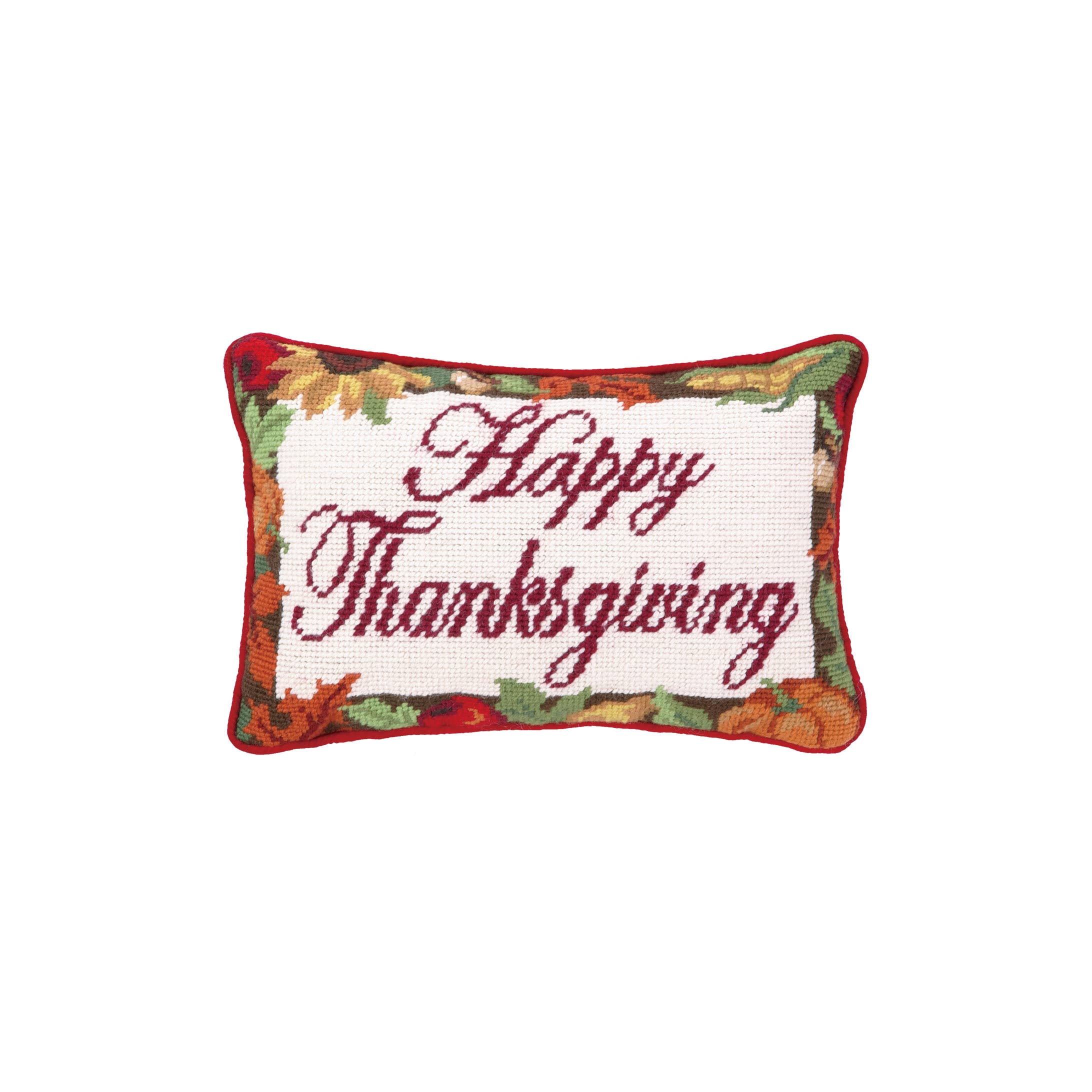 Peking Handicraft - Vente Coussin décoratif - Happy Thanksgiving Oreiller à pointe aiguille