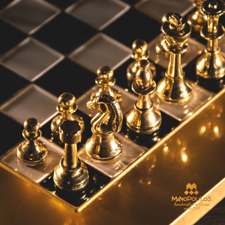 Cardshouse - Wholesale Board Game - Classic Metal Staunton Chess Set 28X28Cm With Chessboard8