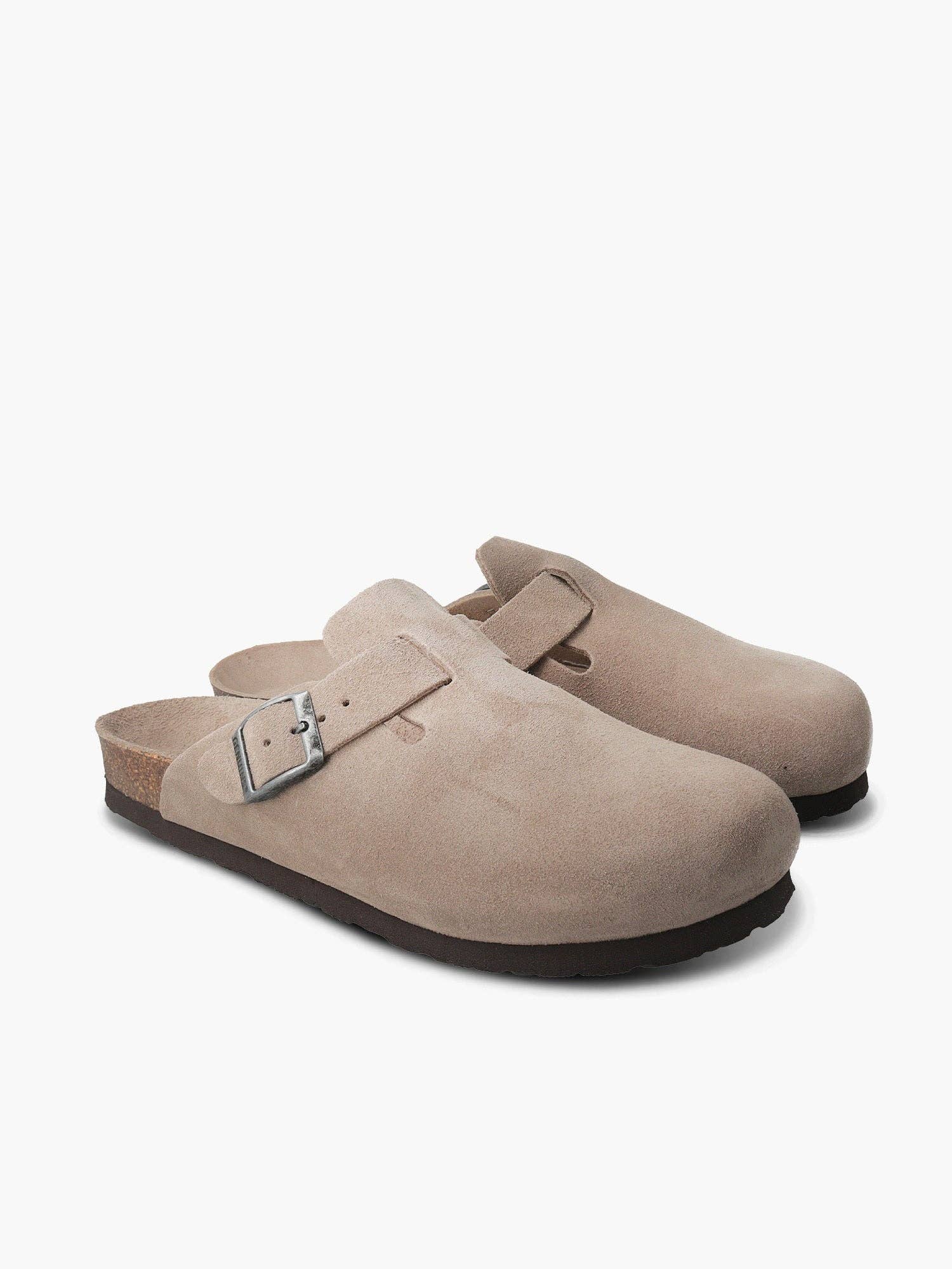 GENUINS - Wholesale Sandals - Women's - RIVA VELOUR TAUPE Unisex5