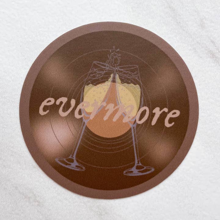 Evermore Vinyl Record Sticker | Swiftie Inspired Sticker and other Purchase Wholesale evermore. Free Returns & Net 60 Terms on Faire trending on Faire.
