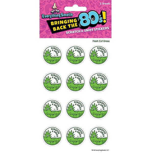 Fresh Cut Grass EverythingSmells Scratch & Sniff Stickers for wholesale by EverythingSmells, LLC