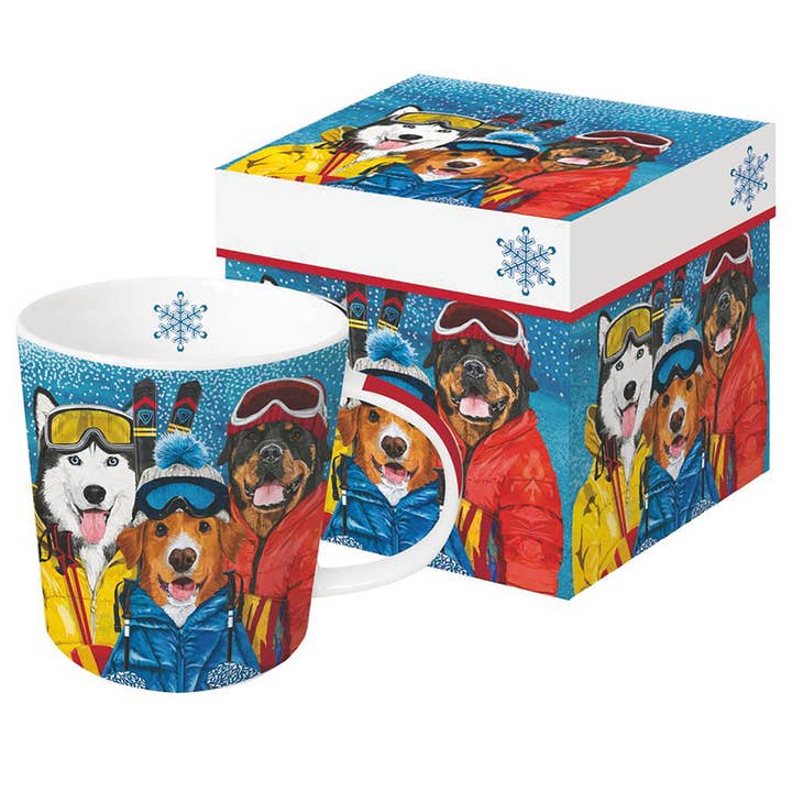 Ski Dogs Trend Mug GB for wholesale by ppd Paperproducts Design GmbH