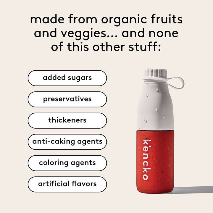 kencko - Wholesale Powdered Health Drink - Organic Fruit & Veggie Smoothie Plus Shaker Bottle