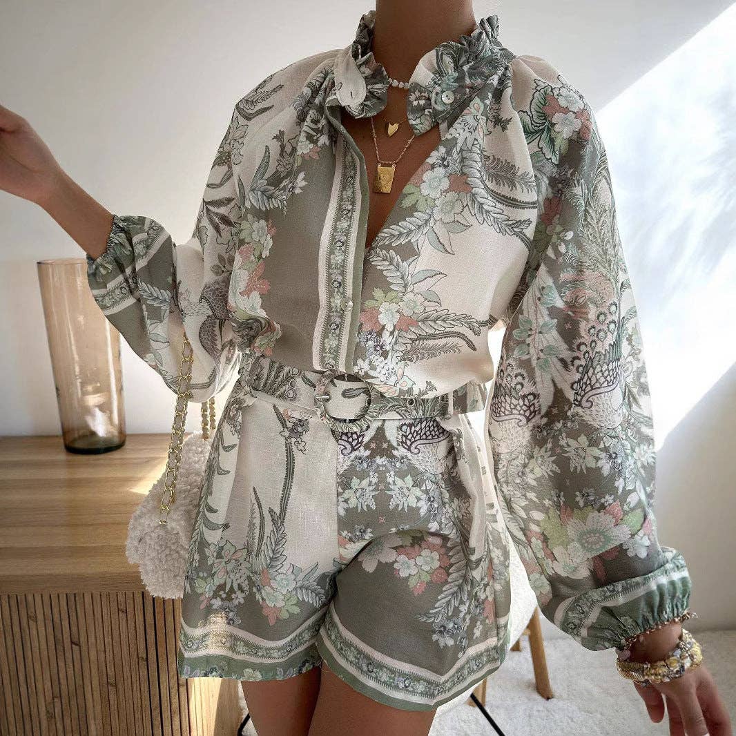 Marayn – wholesale Top & short set (NOT loungewear) – Women’s – 2025 NEW Chic Global Style Linen Sets Shorts  Shirts5